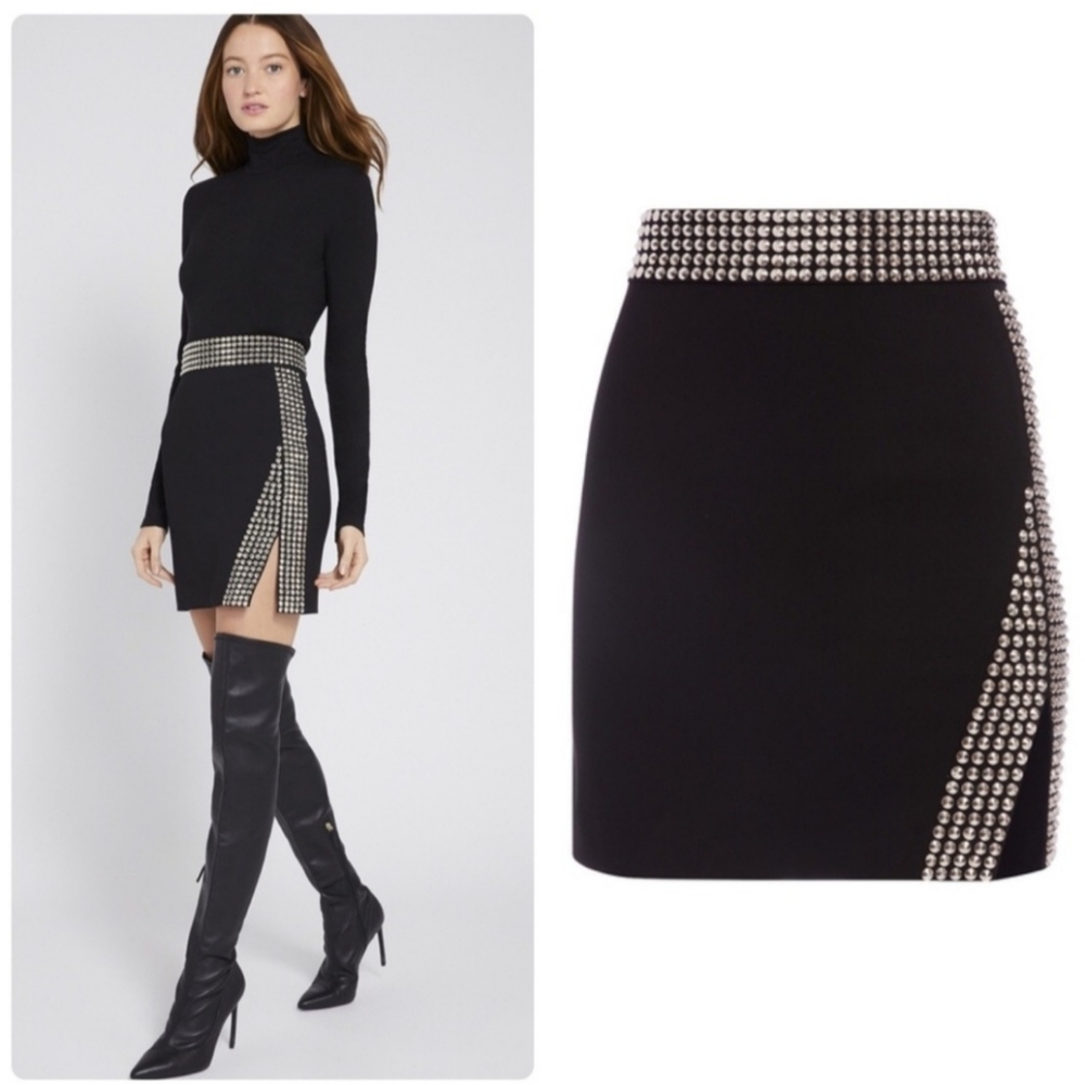 Alice + Olivia Christi Studded Mini Skirt Size 6